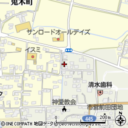 熊本県人吉市願成寺町1274周辺の地図