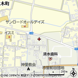 熊本県人吉市願成寺町1264周辺の地図