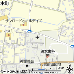 熊本県人吉市願成寺町1264周辺の地図