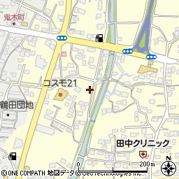 熊本県人吉市鬼木町周辺の地図