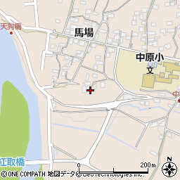 熊本県人吉市中神町馬場612-2周辺の地図