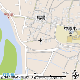 熊本県人吉市中神町馬場608周辺の地図