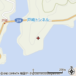戸崎隧道周辺の地図