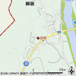 くま川おとり鮎店周辺の地図