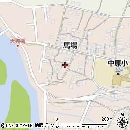 熊本県人吉市中神町馬場588周辺の地図