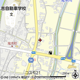 熊本県人吉市鬼木町722周辺の地図