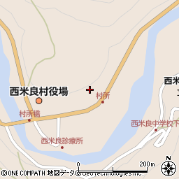 宮崎県児湯郡西米良村村所周辺の地図