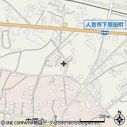 熊本県人吉市下原田町瓜生田600-1周辺の地図