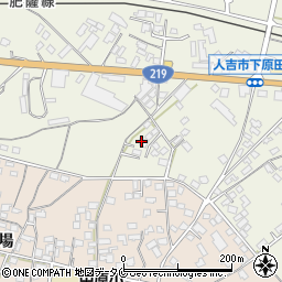 熊本県人吉市下原田町瓜生田598周辺の地図