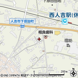 熊本県人吉市下原田町421-1周辺の地図
