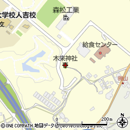 木来神社周辺の地図
