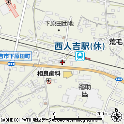 熊本県人吉市下原田町1347-2周辺の地図