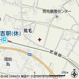 熊本県人吉市下原田町荒毛1954-1周辺の地図