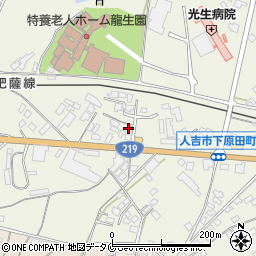 熊本県人吉市下原田町1057-13周辺の地図