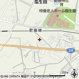 熊本県人吉市下原田町瓜生田661-1周辺の地図