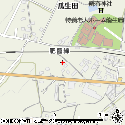 熊本県人吉市下原田町瓜生田661周辺の地図