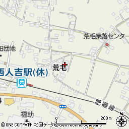 熊本県人吉市下原田町荒毛2000周辺の地図