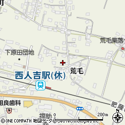 熊本県人吉市下原田町荒毛1308周辺の地図