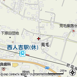 熊本県人吉市下原田町荒毛1307周辺の地図