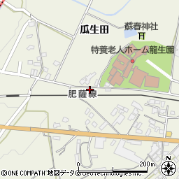熊本県人吉市下原田町瓜生田882-5周辺の地図