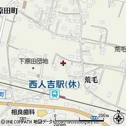 熊本県人吉市下原田町荒毛1310周辺の地図