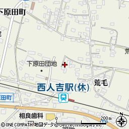 熊本県人吉市下原田町荒毛1277周辺の地図