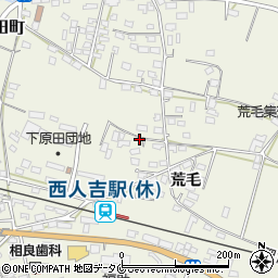 熊本県人吉市下原田町荒毛1305周辺の地図