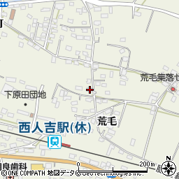 熊本県人吉市下原田町荒毛1301-3周辺の地図