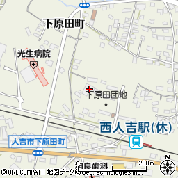熊本県人吉市下原田町荒毛1166周辺の地図