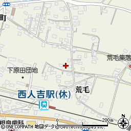 熊本県人吉市下原田町荒毛1301周辺の地図