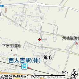 熊本県人吉市下原田町荒毛1300周辺の地図