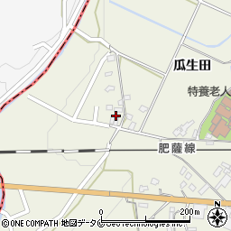 熊本県人吉市下原田町瓜生田863周辺の地図