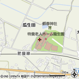 熊本県人吉市下原田町瓜生田1051周辺の地図