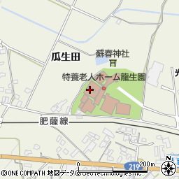 熊本県人吉市下原田町瓜生田1051周辺の地図