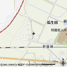 熊本県人吉市下原田町瓜生田868-1周辺の地図
