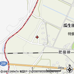 熊本県人吉市下原田町瓜生田820周辺の地図