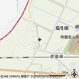 熊本県人吉市下原田町瓜生田868-4周辺の地図