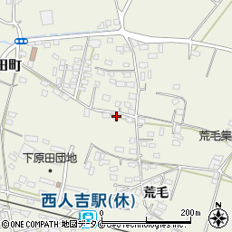 熊本県人吉市下原田町荒毛1292周辺の地図