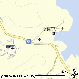 熊本県水俣市大迫（早栗）周辺の地図
