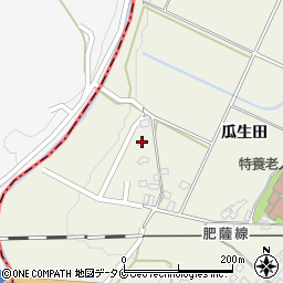 熊本県人吉市下原田町瓜生田813周辺の地図