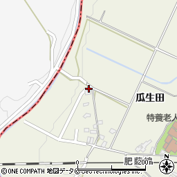 熊本県人吉市下原田町瓜生田812-2周辺の地図