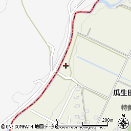熊本県人吉市下原田町瓜生田773周辺の地図