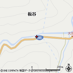 宮崎県西米良村（児湯郡）板谷周辺の地図