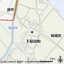 熊本県人吉市下原田町嵯峨里周辺の地図