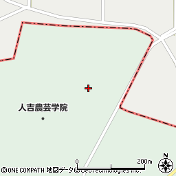 人吉農芸学院周辺の地図
