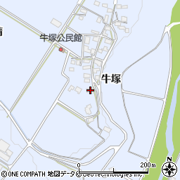 熊本県人吉市上原田町牛塚697周辺の地図