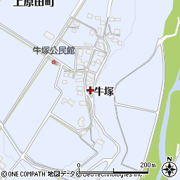 熊本県人吉市上原田町牛塚715周辺の地図
