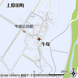 熊本県人吉市上原田町牛塚721周辺の地図