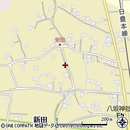 新田地区営農研修館周辺の地図