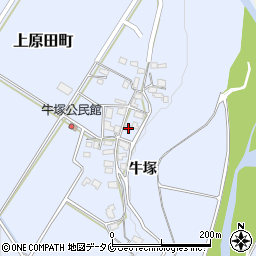 熊本県人吉市上原田町牛塚539-1周辺の地図